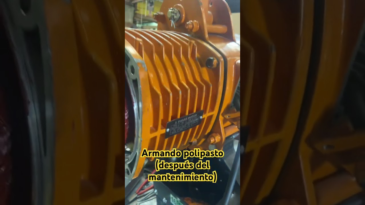 Armando polipasto de 3 toneladas (después del mantenimiento)