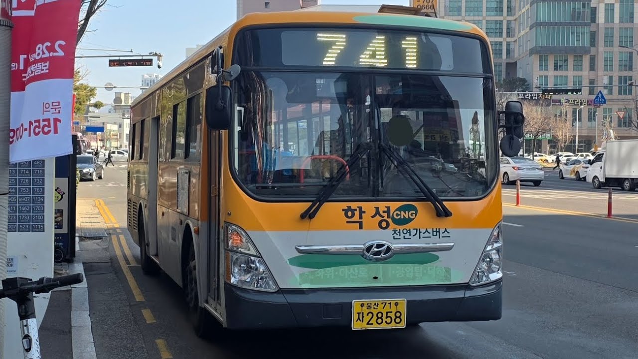 [고별주행]울산741번(좋은의사들안과병원~문화예술회관)까지주행영상 (예비차)