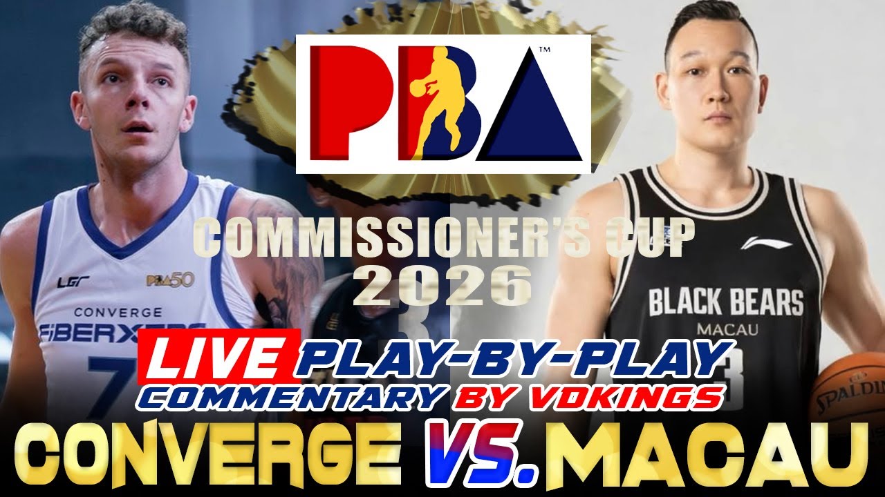 CONVERGE VS MACAU | PBA Commissioners Cup 2026 | Pba Live Score & Commentary