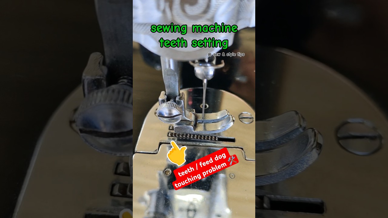 sewing machine teeth / feed dog setting