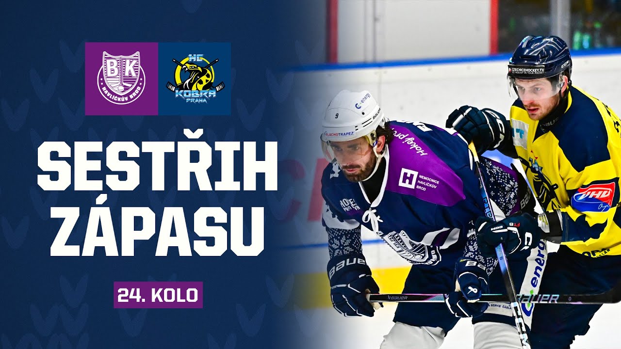 Sestřih 24. kola: Havlíčkův Brod – Kobra Praha 3:4sn