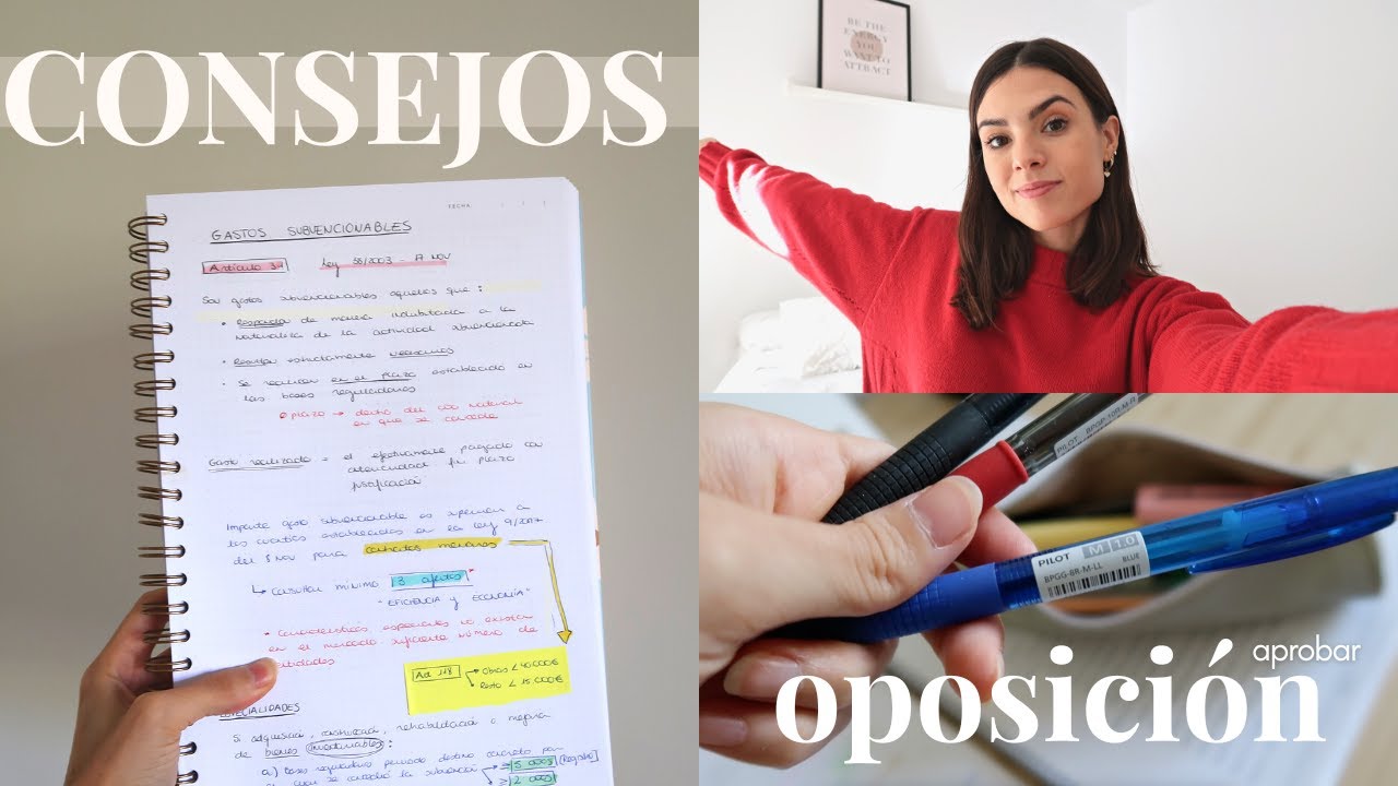 10 consejos para estudiar oposiciones y APROBAR ✅ | Así he sacado plaza de A1, A2 y C1