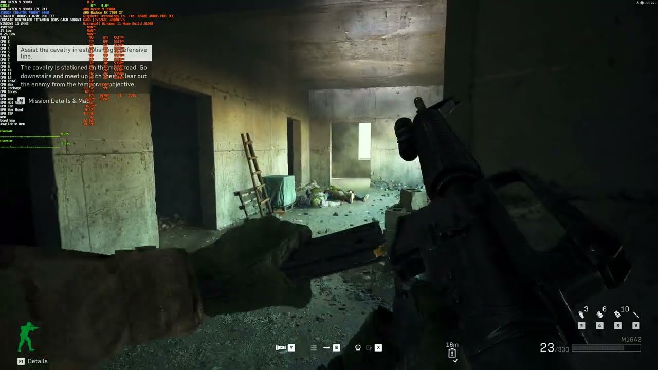 Delta Force Black Hawk Down Benchmark on AMD RX 7900xt & Ryzen 9 9900x #deltaforce
