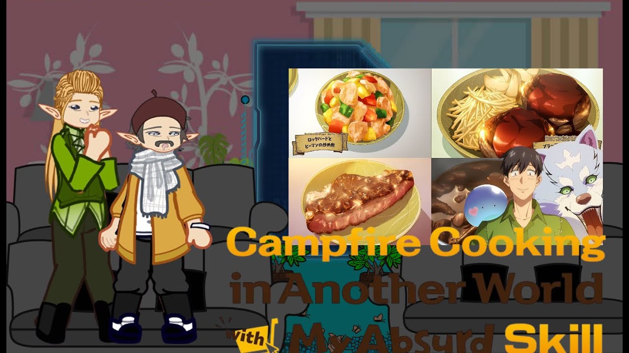 🍣🍵Adventurer&others react to Mokuda san In Campire Cooking🍱🍛