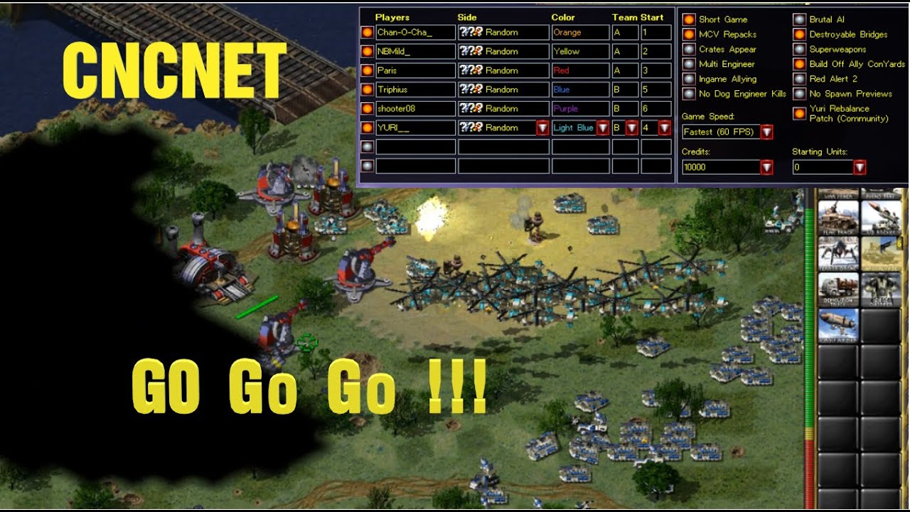 Command & Conquer: Yuri's Revenge - 3 vs 3 Online Game on All The Fury Map