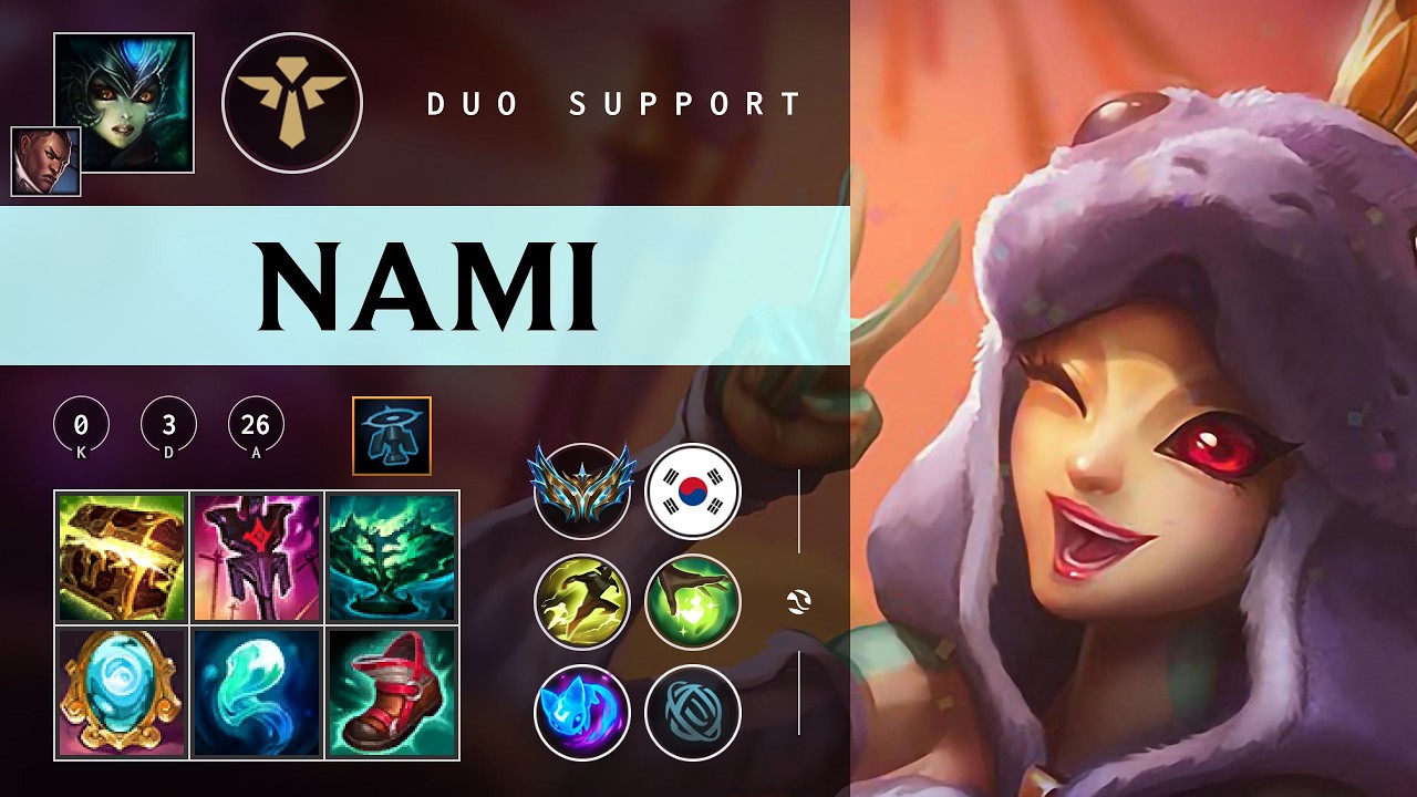 Nami Support vs Nautilus - KR Challenger Patch 26.07