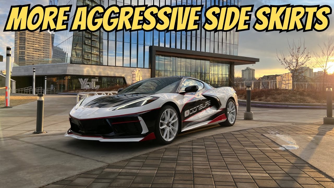 New C8 Corvette 5VM Side Skirt Install - Mod For A More Aggressive Look