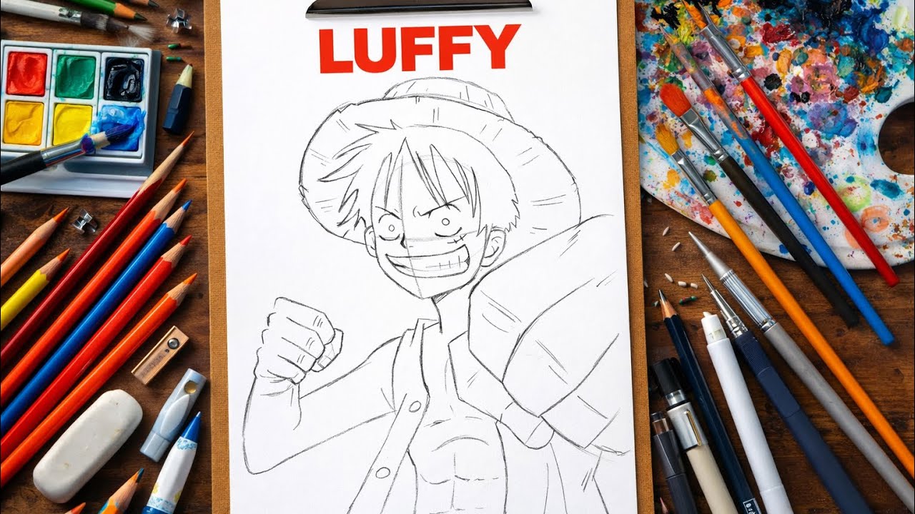 COMO DESENHAR O LUFFY