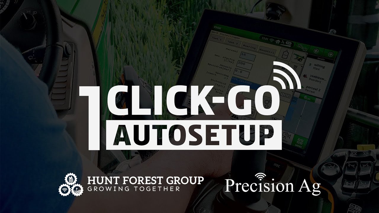 John Deere Operations Center 1 Click-Go AutoSetup Demo from Hunt Forest Group Precision Ag