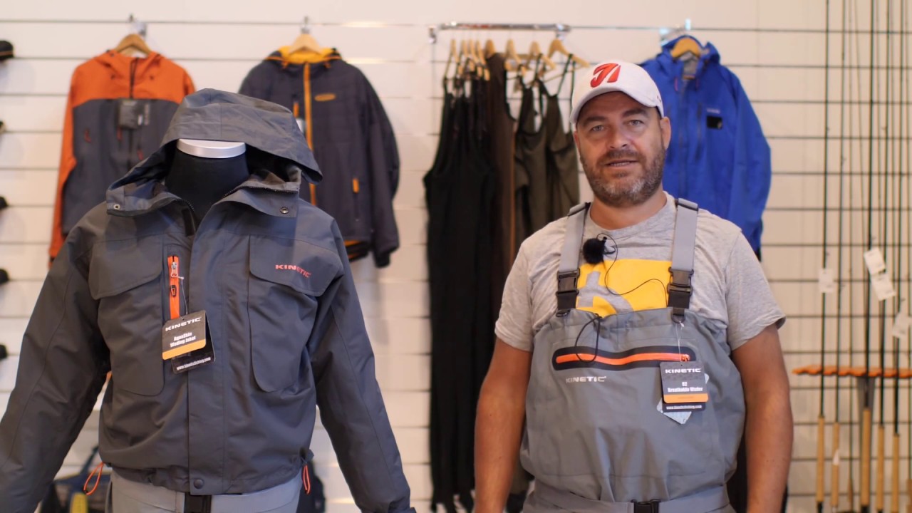 Kinetic O2 Wader Stockingfoot / Kinetic AquaSkin Wading Jacket / Kinetic RockHopper Wading Boot