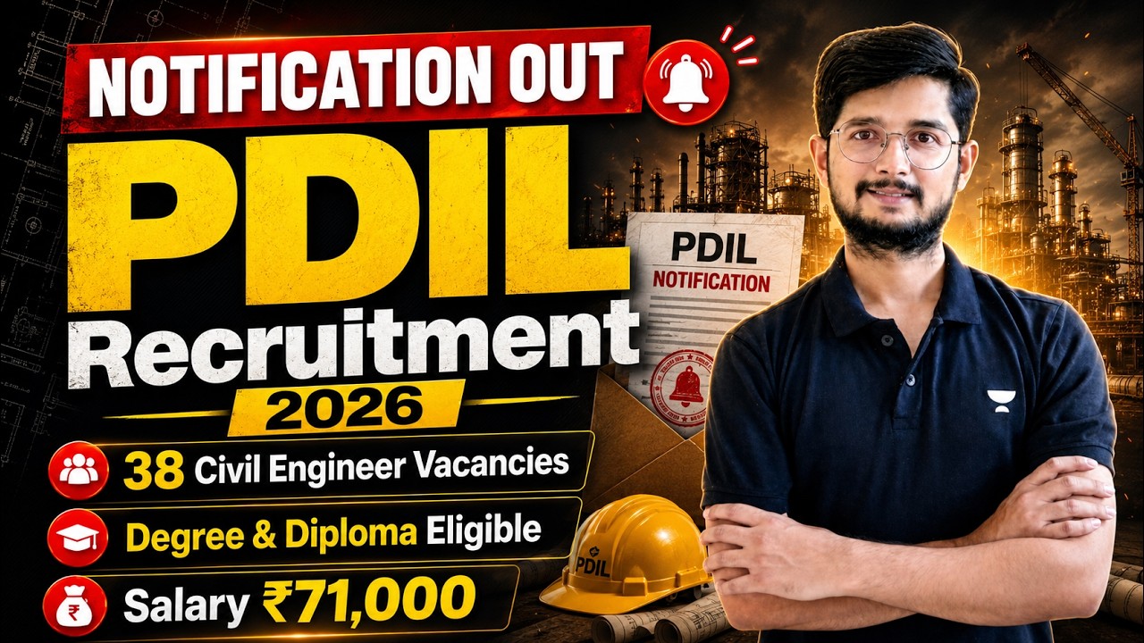 🚨 PDIL Recruitment 2026 | 38 Civil Engineer Vacancies 🔥 | Degree & Diploma Eligible | Salary ₹71,000