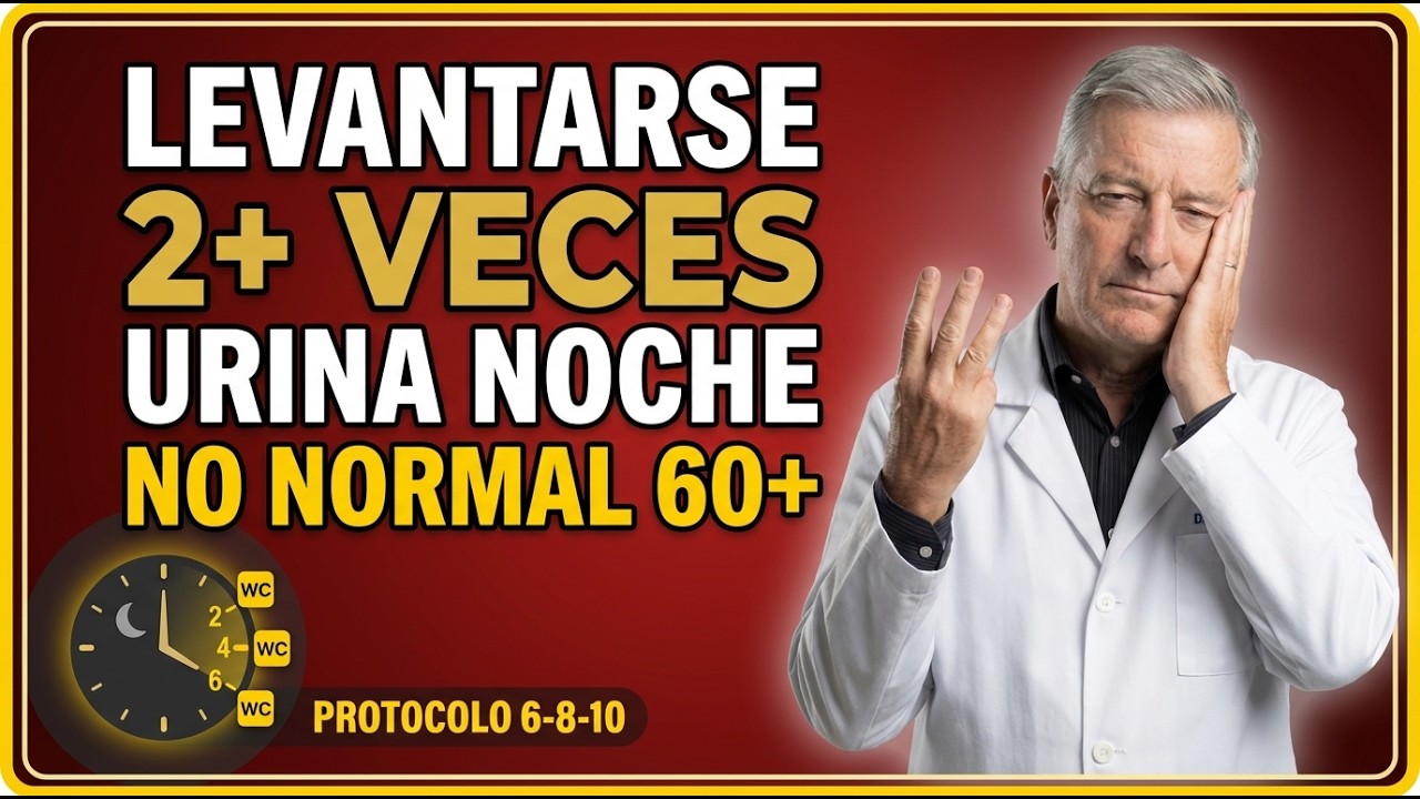 Levantarse 2+ Veces Orina Noche NO Normal 60+ (Protocolo 6-8-10)