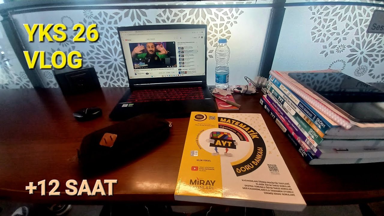 YKS PARÇALIYORUM(VLOG TARZINDA)+12 SAAT DERS 