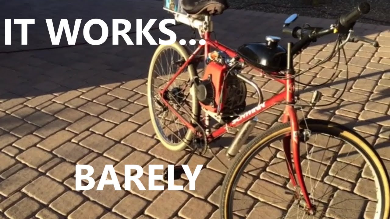 My second motorized bike! The 49cc belt drive build video