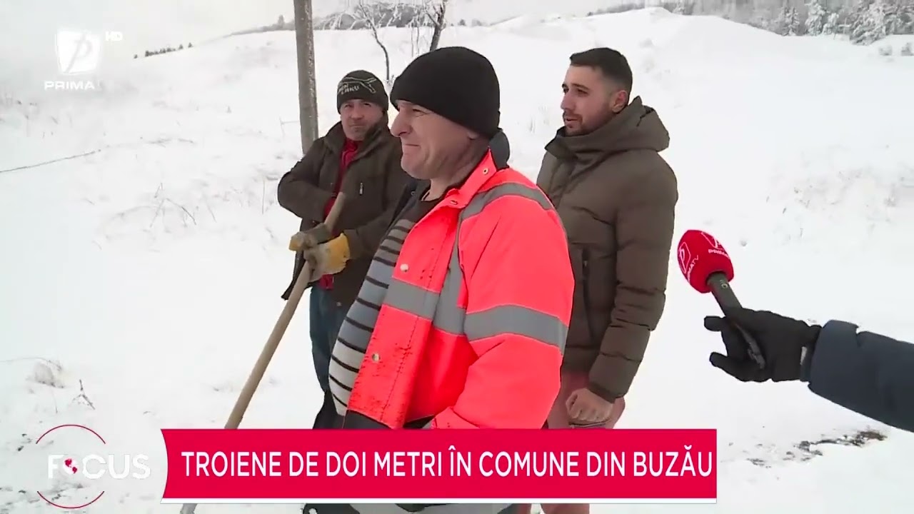 Județul Buzău, îngropat sub nămeți