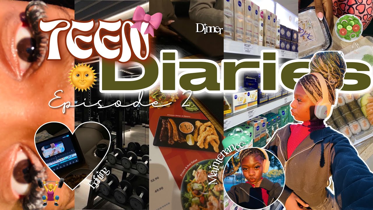 Teen Diaries Ep.2 | gym, dinner, maintenance, GRWM, life update etc. South African YouTuber KhanuK