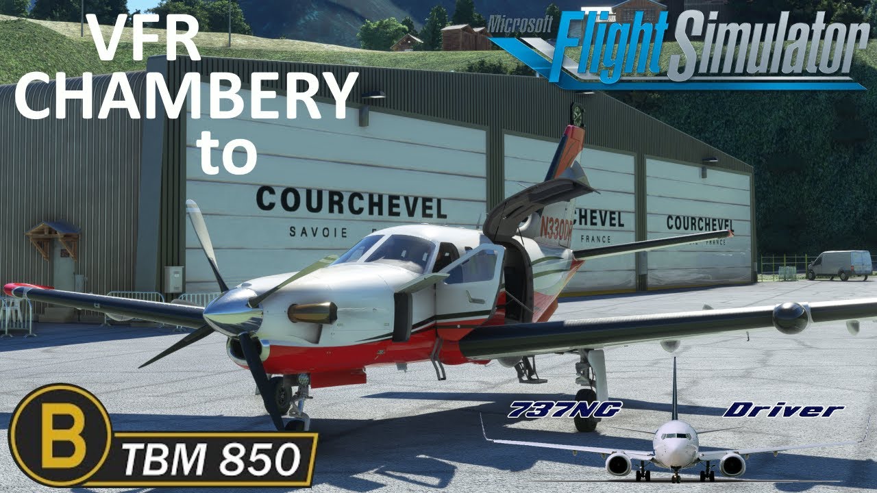 Amazing Black Square TBM850 CHAMBERY to COURCHEVEL