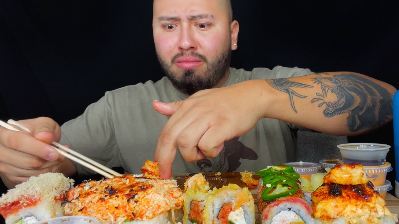 Massive Sushi Feast MUKBANG