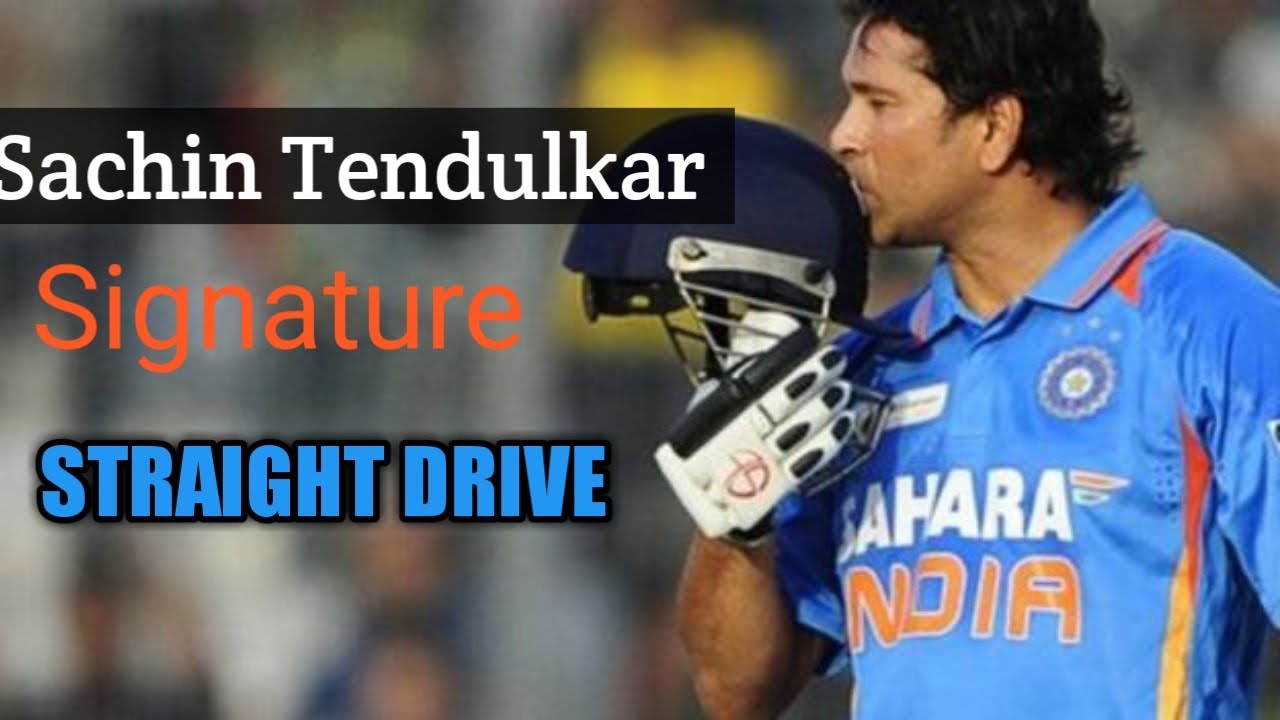 Sachin Tendulkar straight drive, Tendulkar signature shot, Tendulkar best shot