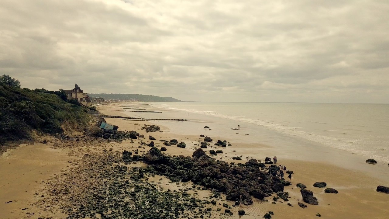 Survol de la plage de Benerville-sur-Mer avec le drone DJI Mavic Pro