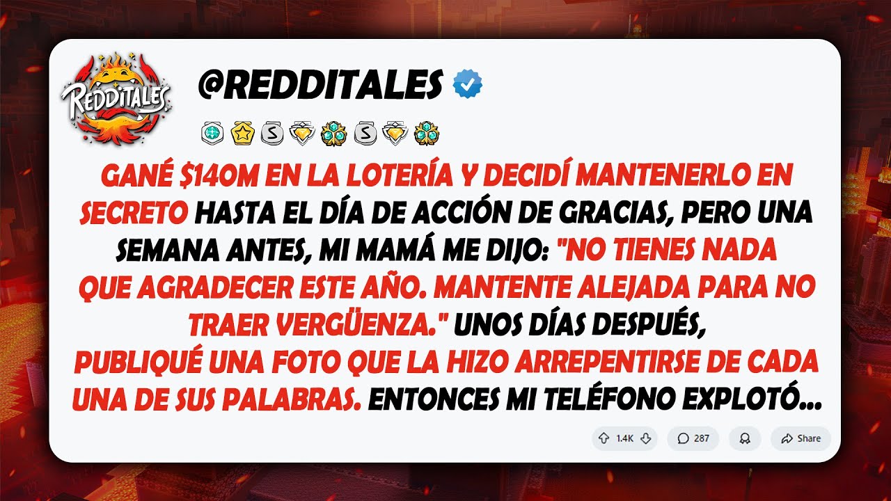 Gané $140M en la lotería y decidí mantenerlo en secreto hasta el día de Acción de Gracias, pero...