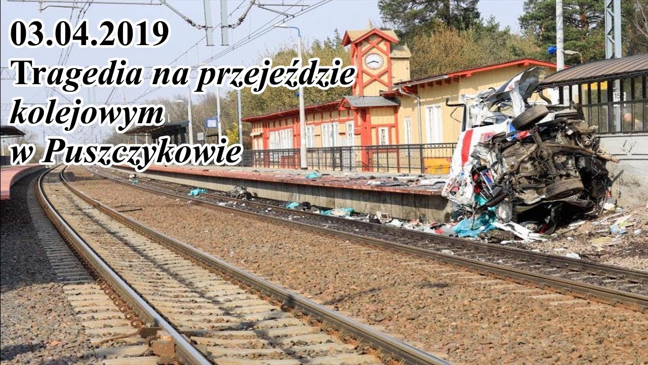 03.04.2019 Tragedia na przejeździe kolejowym w Puszczykowie