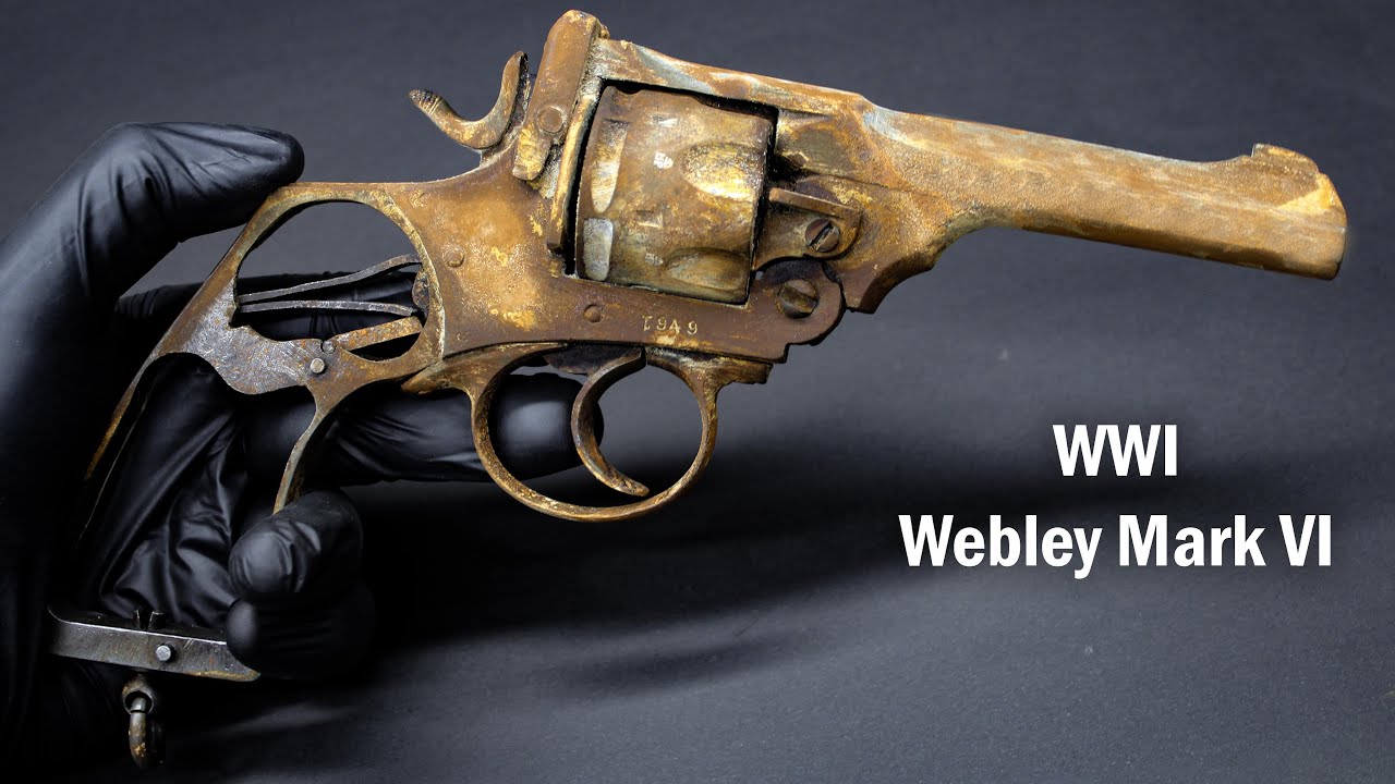 Restoring 1917 British WW1 Webley Mark VI revolver / Gun Restoration #restoration #gunrestoration