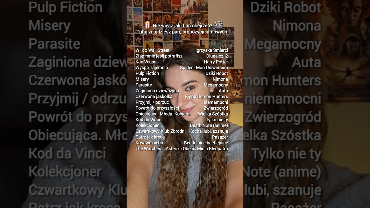 Lista film&oacute;w do obejrzenia! 🎬 Moje polecenia filmowe!