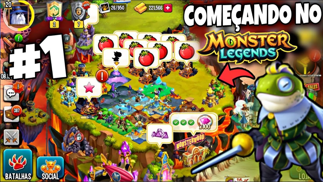 [EP.1] COMEÇANDO NO MONSTER LEGENDS (NOVAMENTE)!