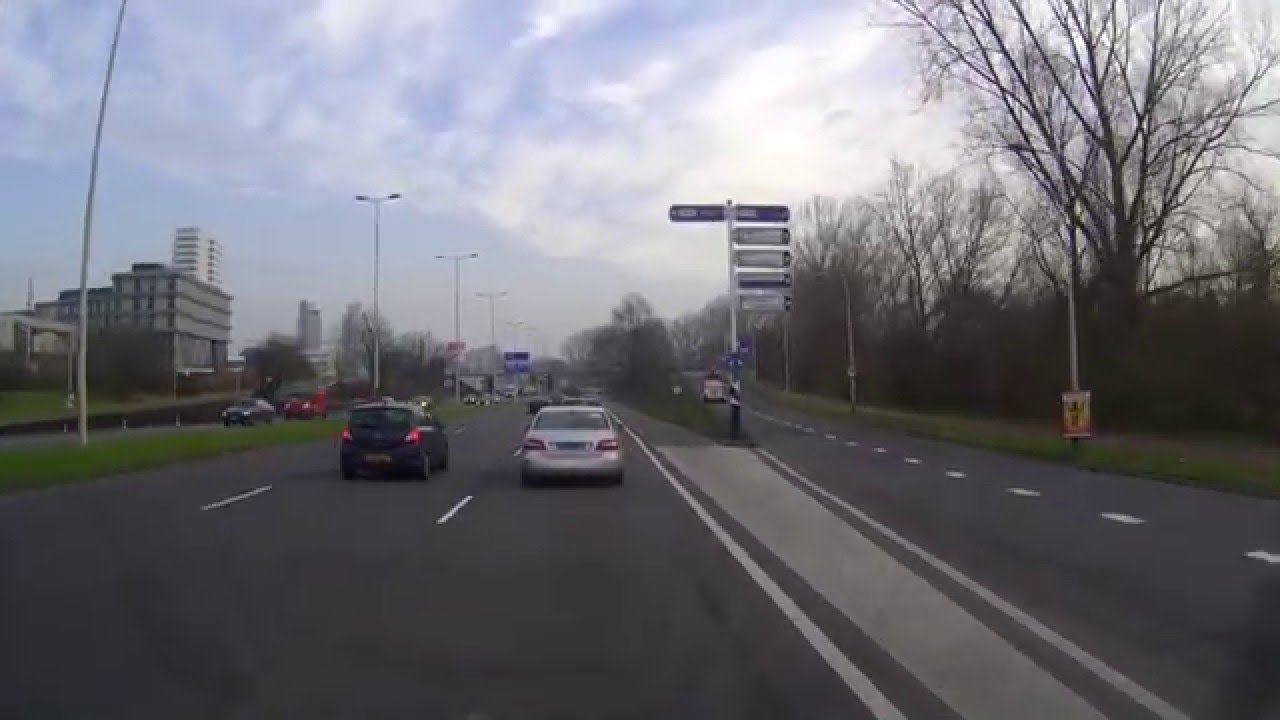 Dashcam langs Woudenstijn Rotterdam