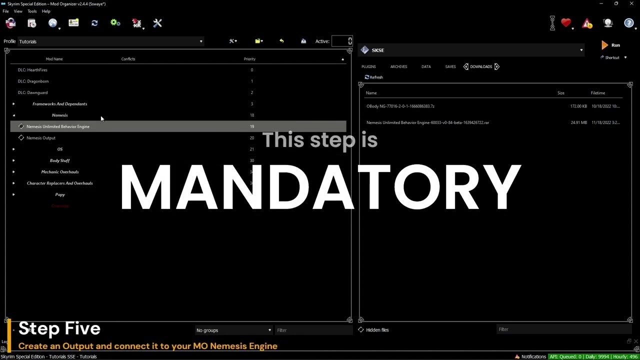 Skyrim: SE/AE How to install Nemesis for MO2 2023