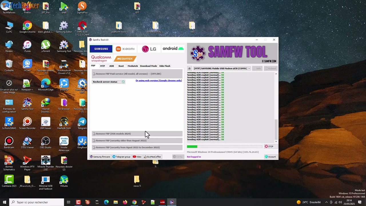 Samsung A40 (SM-A405F). Remove Google Account, Bypass FRP *# 0 *# free By SamFw Tool