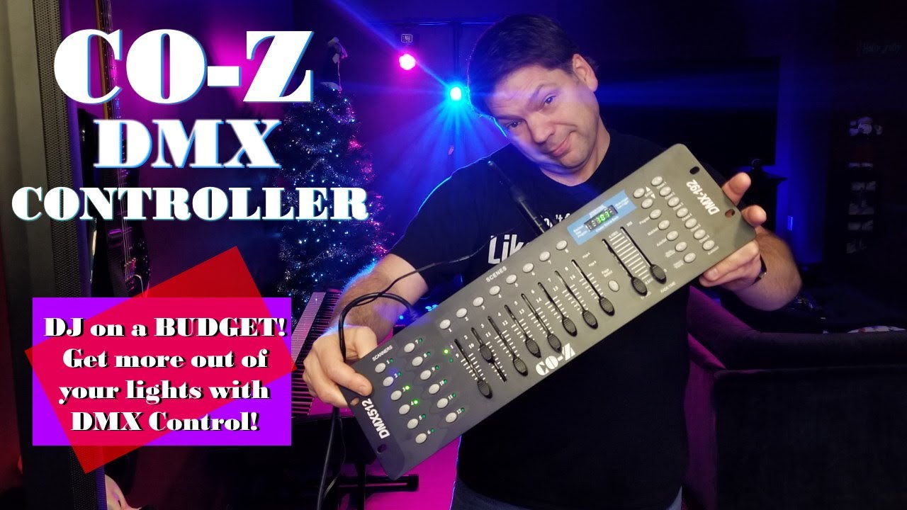 Контроллер CO-Z 192 DMX — обзор, демонстрация и как начать создавать световые шоу диджеев без лиш...