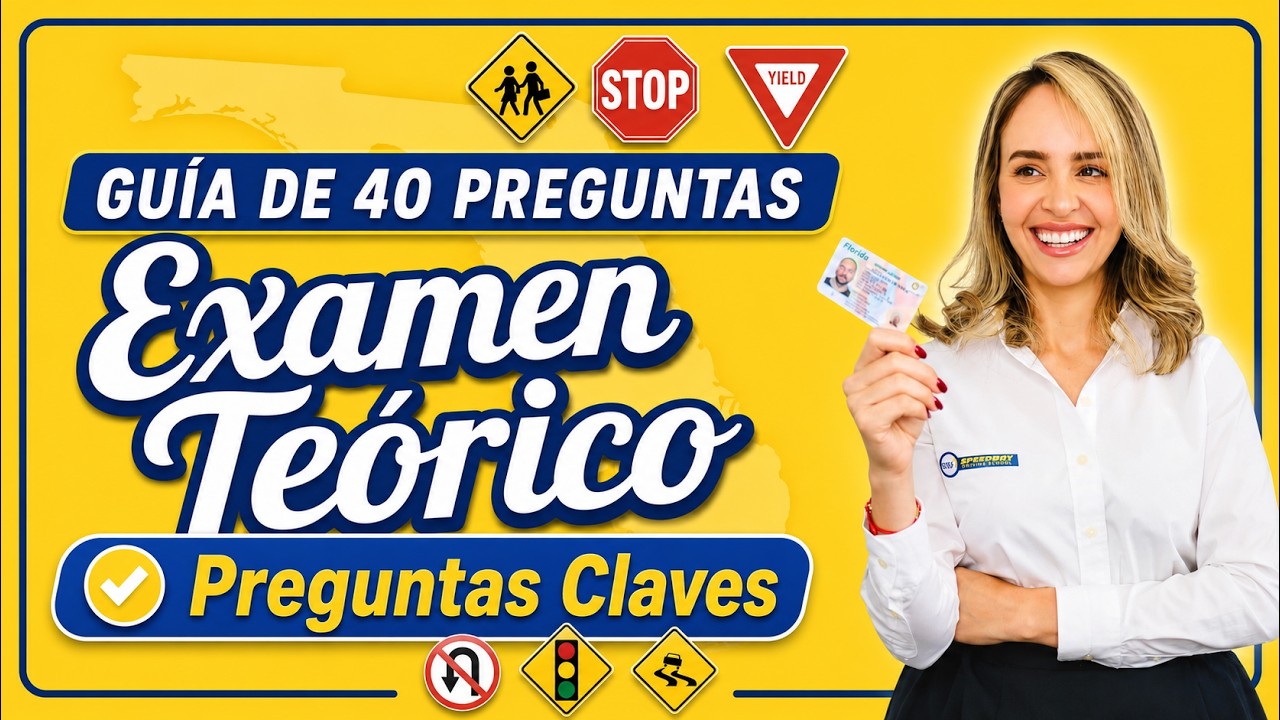 40 Preguntas CLAVES Para Aprovar El Examen Teorico de Conducir