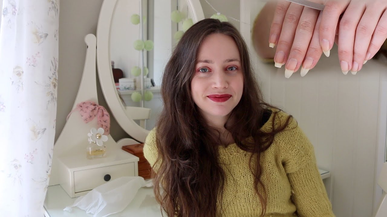 ASMR Whisper Nail Filing & Some Nail Clipping Sounds | Nail Care Tips