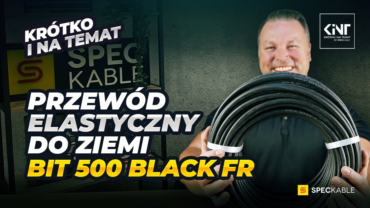 Kabel przewód elastyczny linka do ziemi BIT 500 Black FR [KiNT#63]