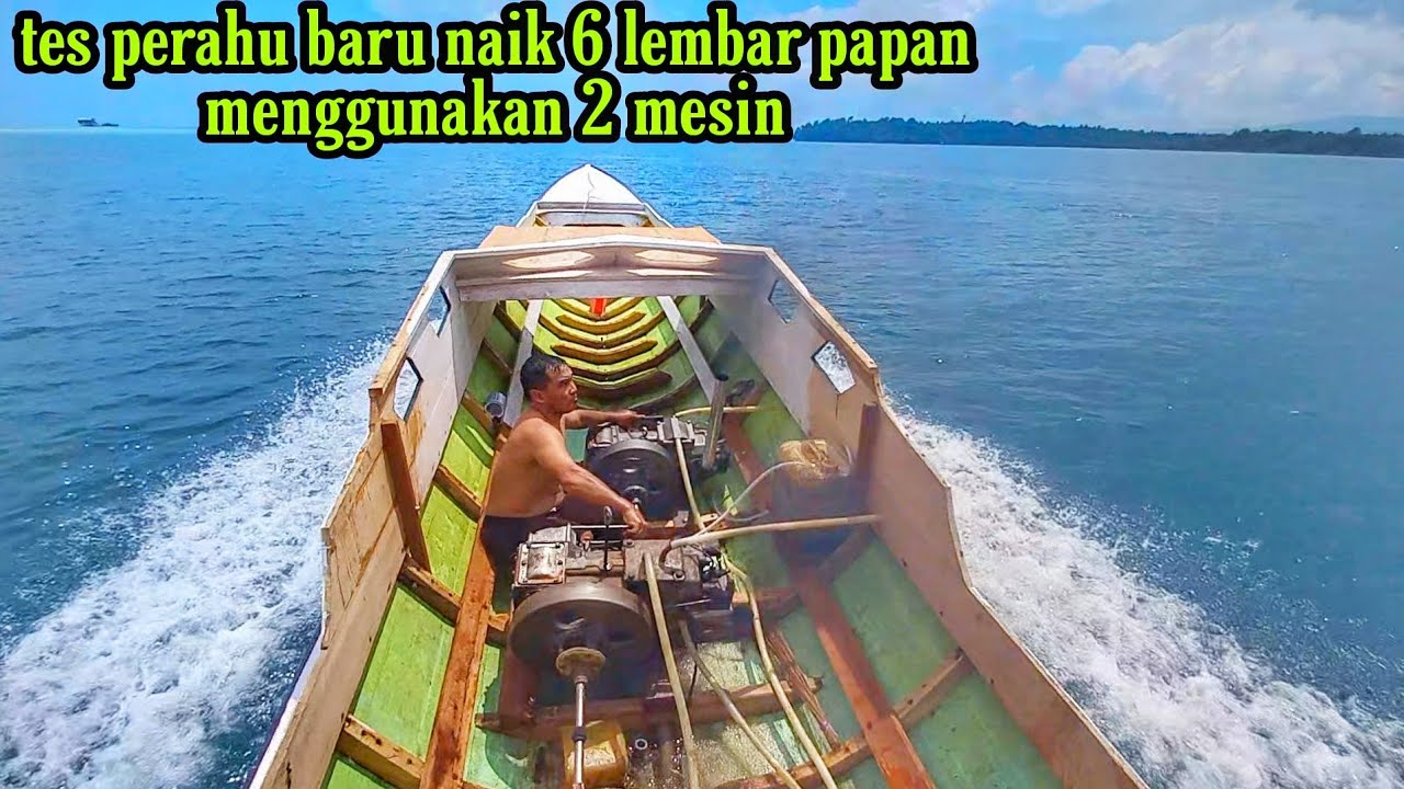 Испытайте новую лодку, используя 2 дизельных двигателя DONGFENG.