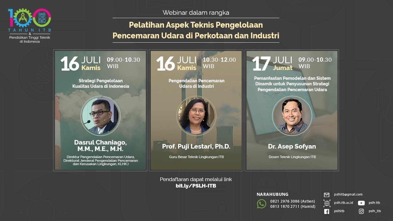 Pemodelan dan Sistem Dinamik untuk Strategi Pengendalian Pencemaran Udara  - Dr. Asep Sofyan