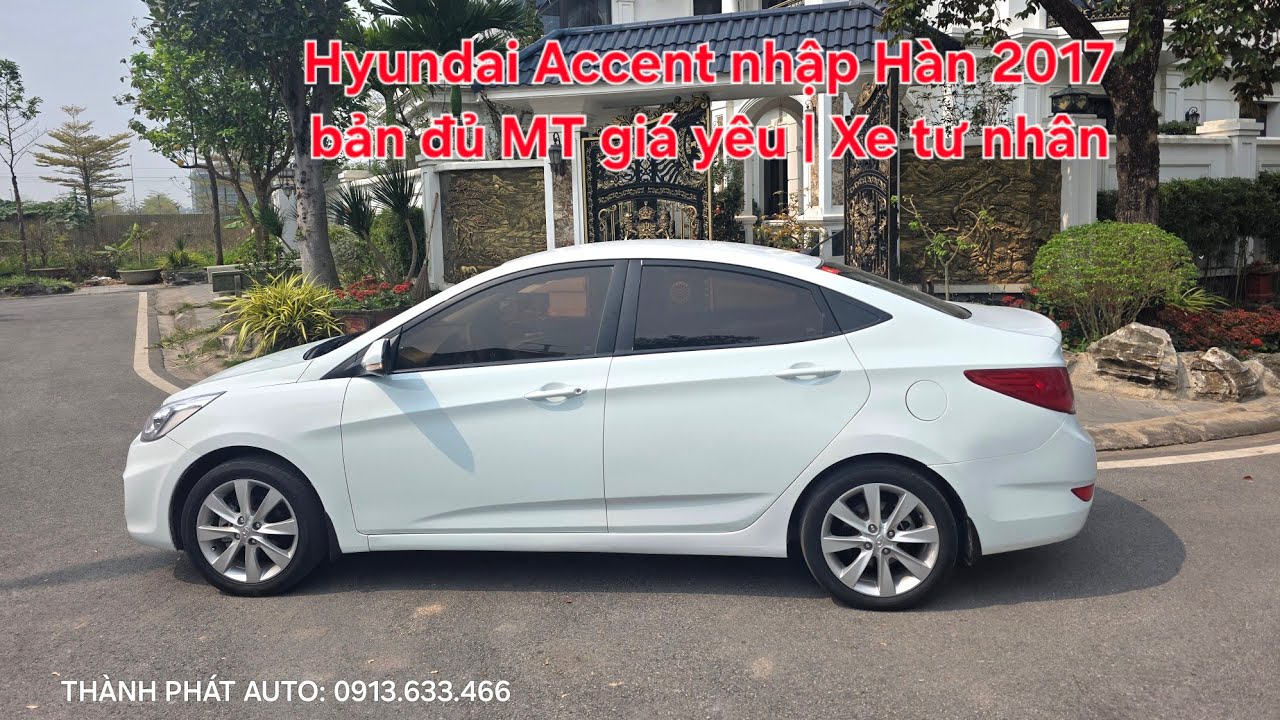 🦄 Hyundai Accent Blue nhập Hàn 2017 bản đủ MT giá yêu | Xe tư nhân máy zin chất lắm | 0913.633.466