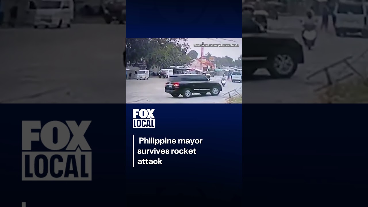 Philippine mayor survives rocket attack caught on video