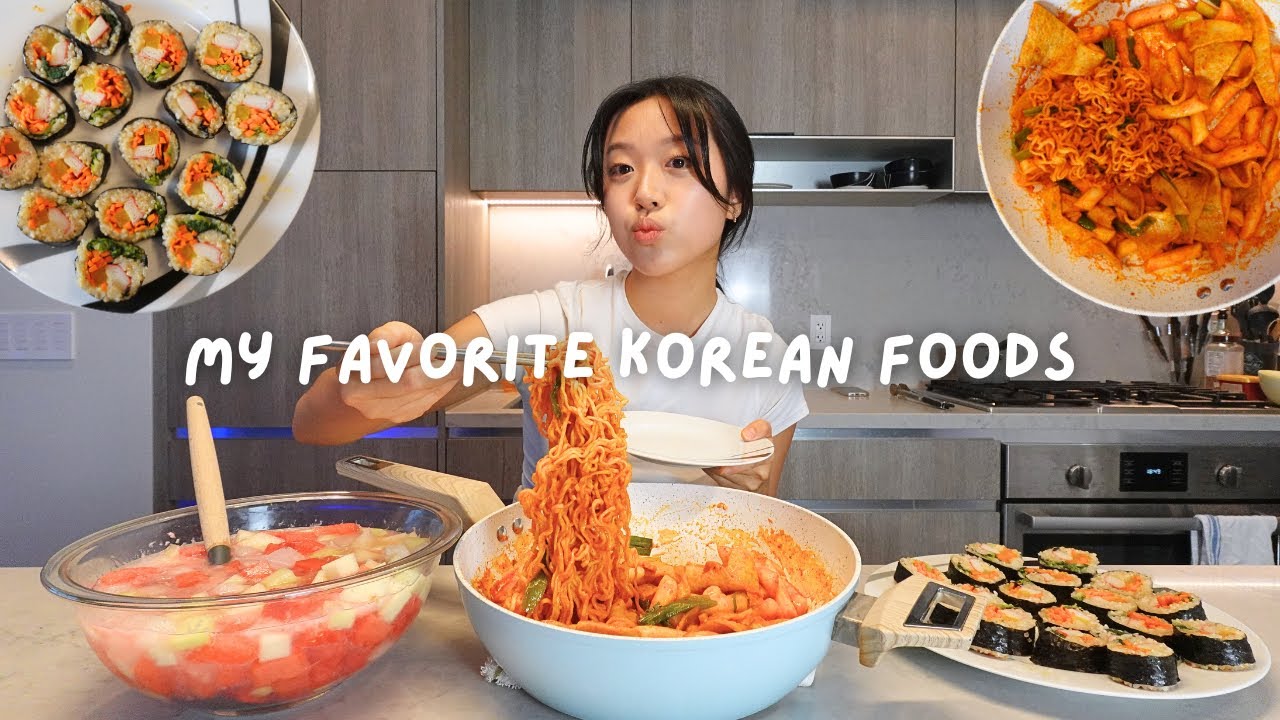 Cooking & eating my favorite Korean foods + mukbang!