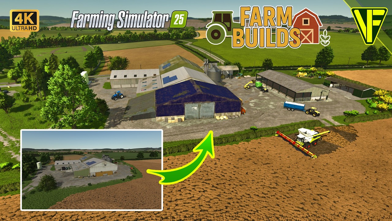 Can I match Calmsden's Main Farm to Real Life? | FS25 Farm Builds