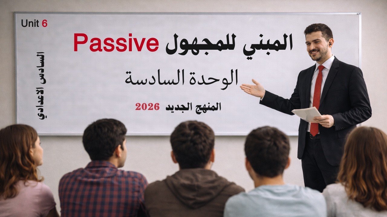 المبني للمجهول Passive | يونت 6 انكليزي السادس الإعدادي | المنهج الجديد 🔥
