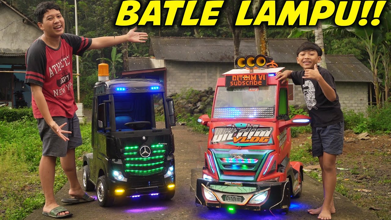 PERANG LAMPU TRUCK DITDIM..
