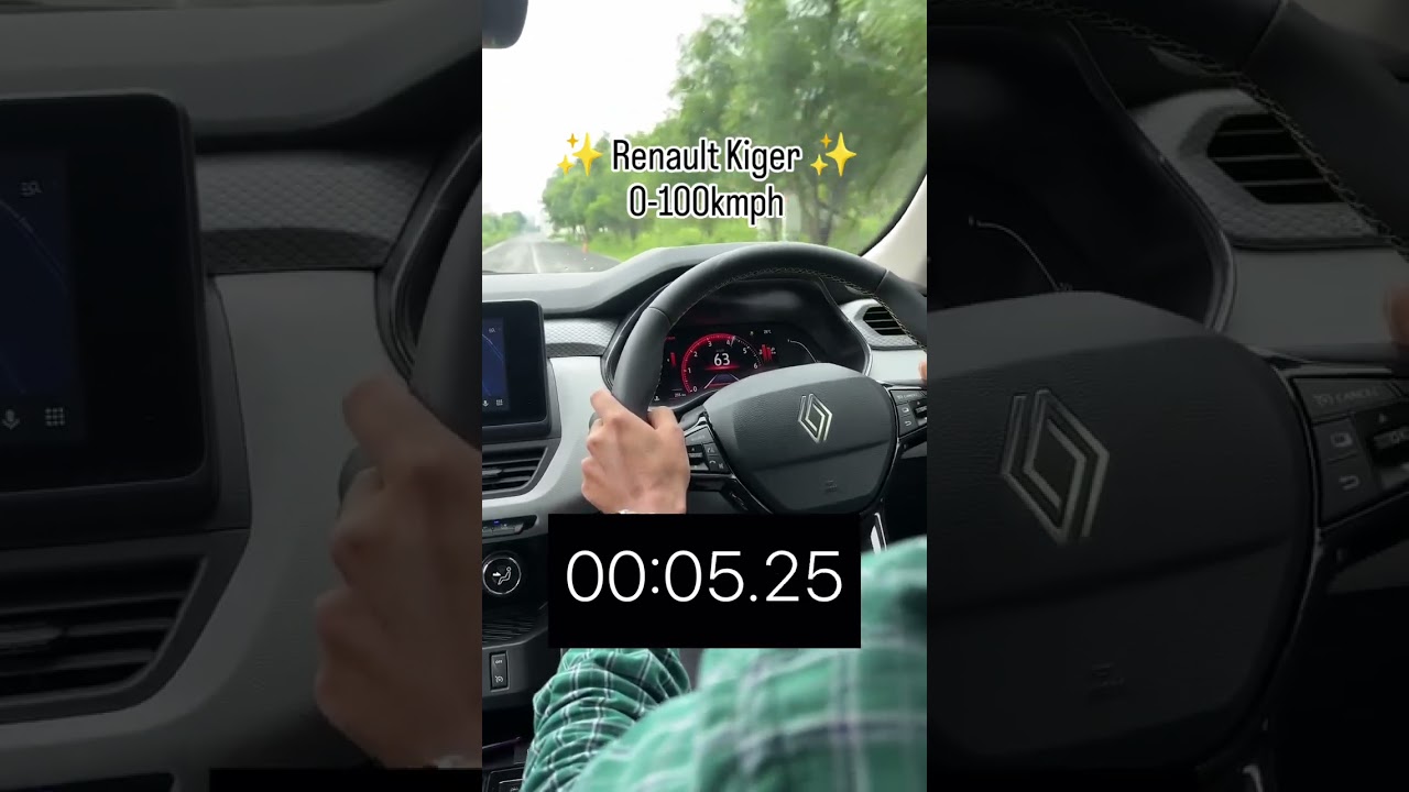 Renault Kiger Facelift 0-100kmph test!