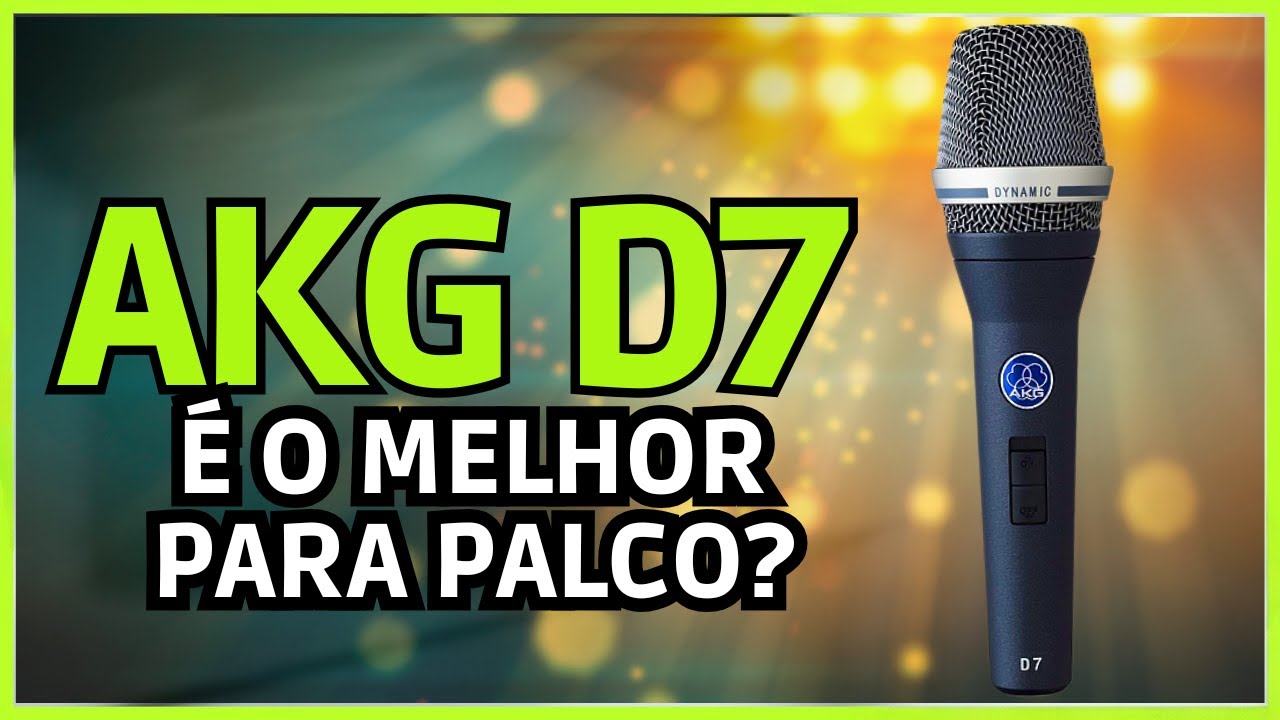 Microfone AKG D7: O Microfone Que Une Clareza de Estúdio com a Força do Palco!