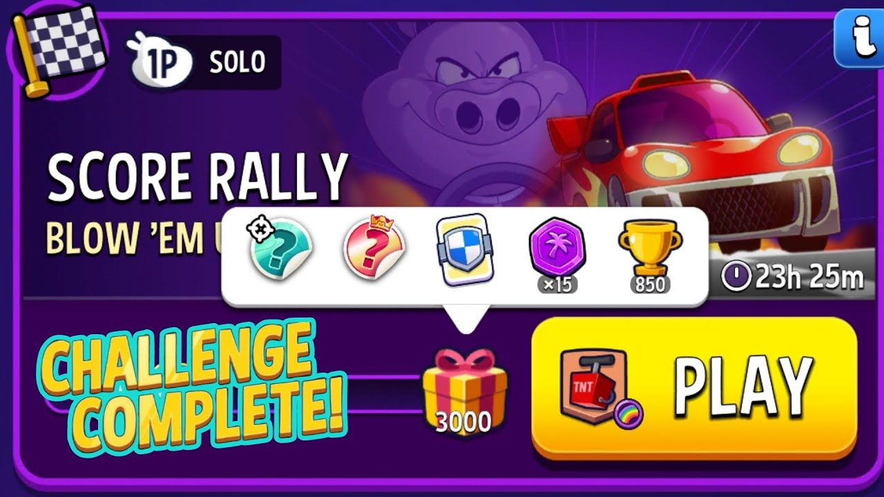 Blow'em Up Rainbow Match Masters Solo Challenge Score 3000 5 Moves 