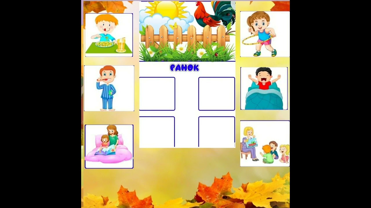 Просторові відношення: вперед-назад,вгору-вниз,праворуч-ліворуч.Частини доби