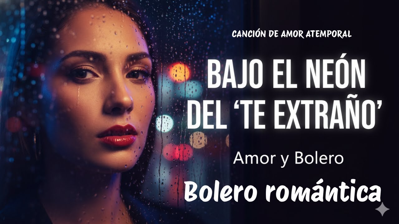 Bajo el Neón del “Te Extraño” (Bolero Romántico) | Desamor, Lluvia y Noche – Amor y Bolero