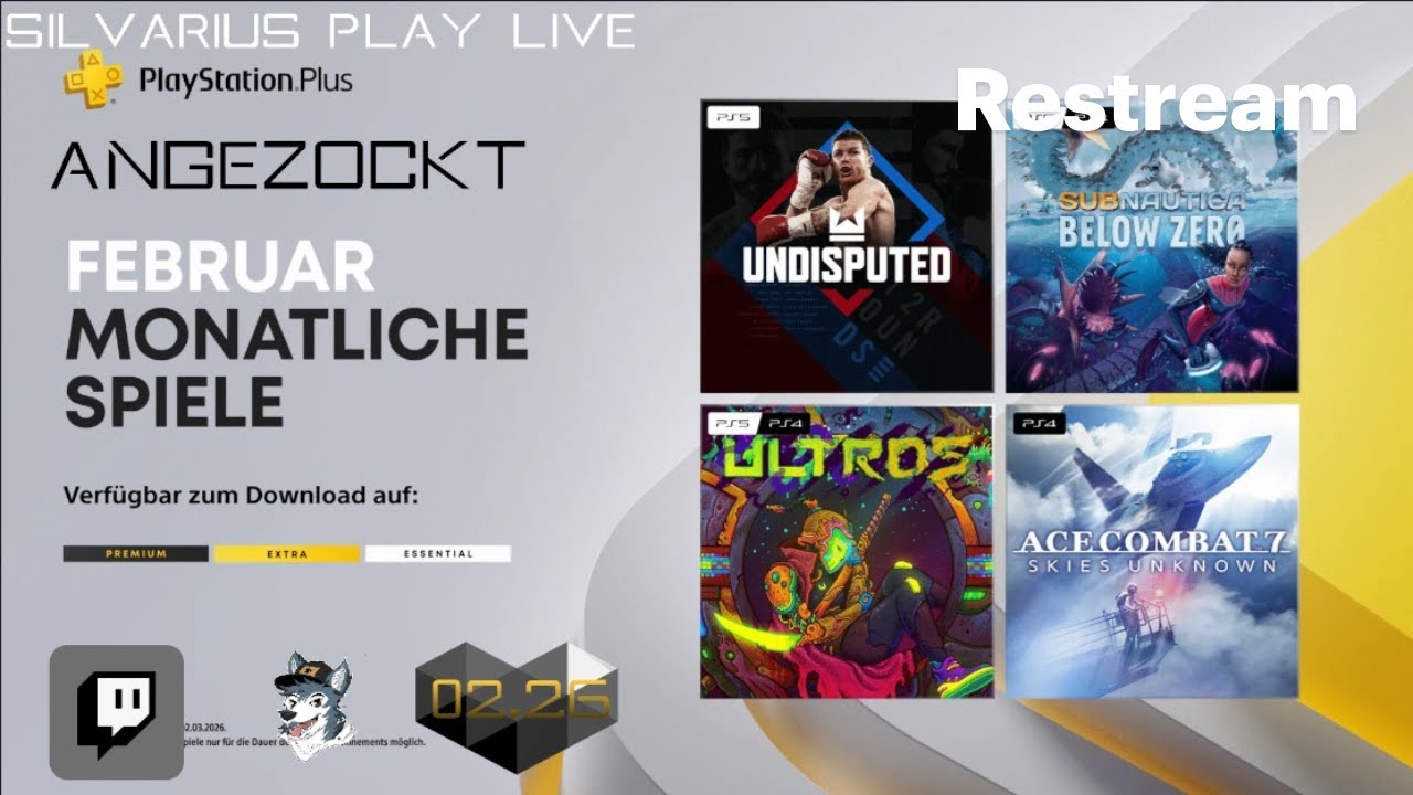 Playstation Plus Februar 2026 angezockt🐺Silvarius Play Live🐺PS5/PS4 blind first look #26